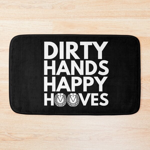 Item preview, Dirty Hands Happy Hooves - Funny Farrier Quote designed and sold by HappyDelights.