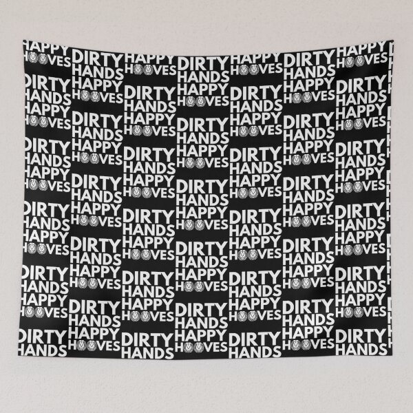 Item preview, Dirty Hands Happy Hooves - Funny Farrier Quote designed and sold by HappyDelights.