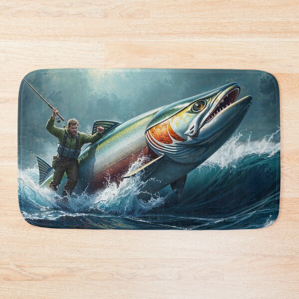 Item preview, Salmon in Canada - They're Bigger Here designed and sold by Skye Ryan-Evans.