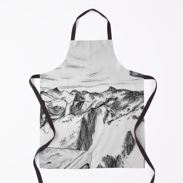 Item preview, Flying thru Cascade Mountains (Sketch) designed and sold by flyscenicair.