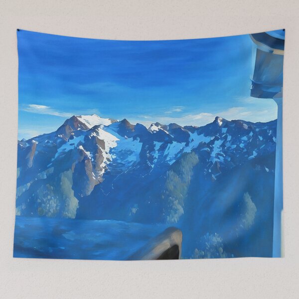 Item preview, Flying thru Cascade Mountains (Impressionist) designed and sold by flyscenicair.