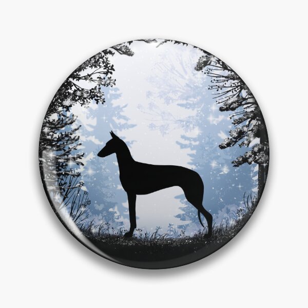 Item preview, “First Snow” Ibizan Hound (Smooth) designed and sold by Spinyflowerart.