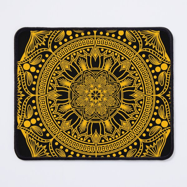Item preview, Golden Flower Mandala designed and sold by TheFeywildVault.