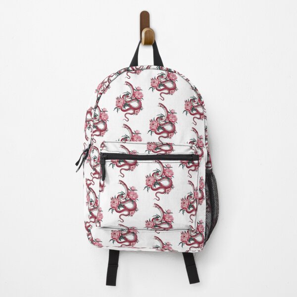 Item preview, Pink Snake and peony designed and sold by Roy & Tiffany.