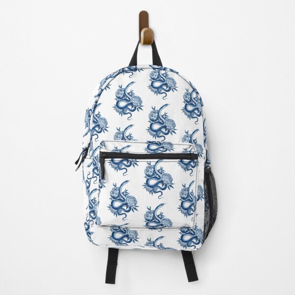 Item preview, Blue Snake and peony designed and sold by Roy & Tiffany.