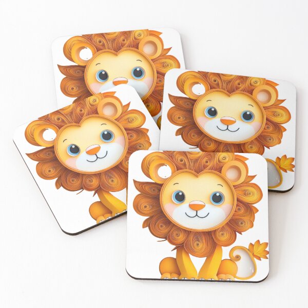 Item preview, Cute Quilled Paper Lion designed and sold by PrintsByFrank.