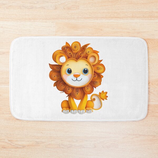 Item preview, Cute Quilled Paper Lion designed and sold by PrintsByFrank.