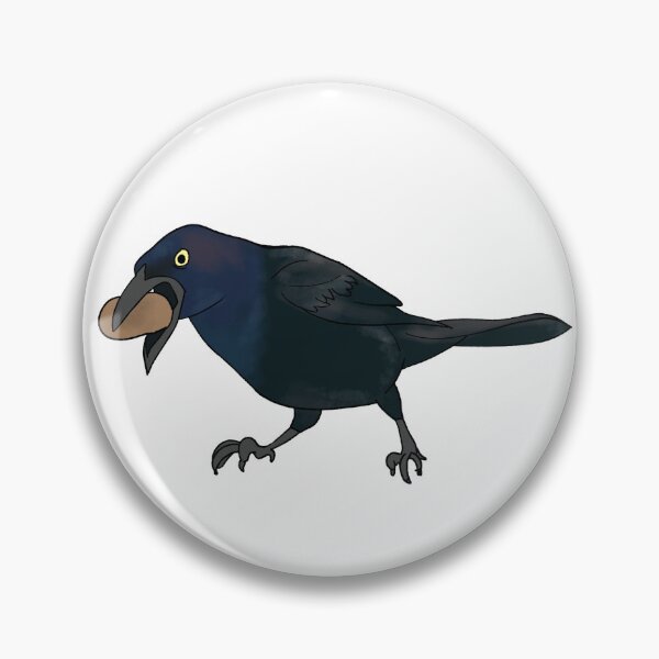 Item preview, Grackle with a Peanut designed and sold by Fawnadeer.
