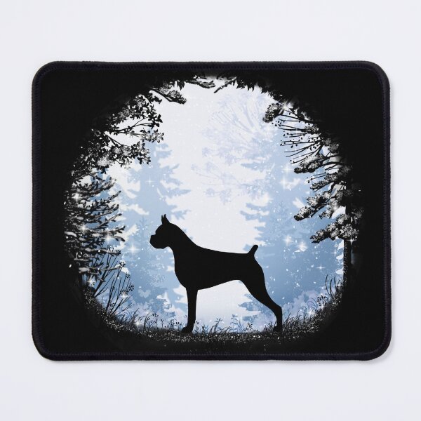 Item preview, “First Snow” Boxer Dog designed and sold by Spinyflowerart.