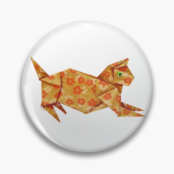 Item preview, Googly-Eyed Cat - Orange with Flowers designed and sold by TimeLady's Closet.