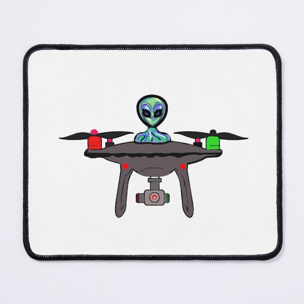 Item preview, Funny UFO alien drone driver design. designed and sold by spinningvisions.