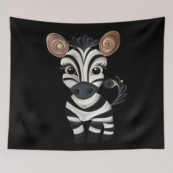 Artikelvorschau, Süßes Quilling-Papier-Zebra entworfen und verkauft von PrintsByFrank.