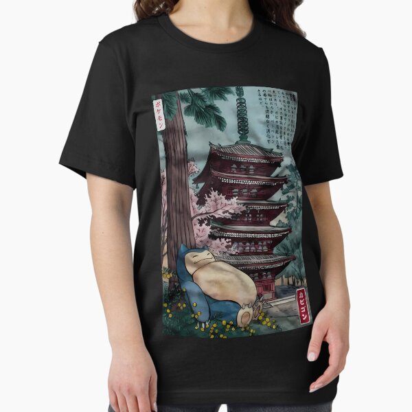 Item preview, Snorlax sleeping near a temple designed and sold by mr-nuggy.