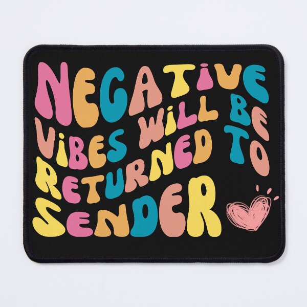 Item preview, Retro Negative Vibes Will Be Returned To Sender designed and sold by AlienOccupation.