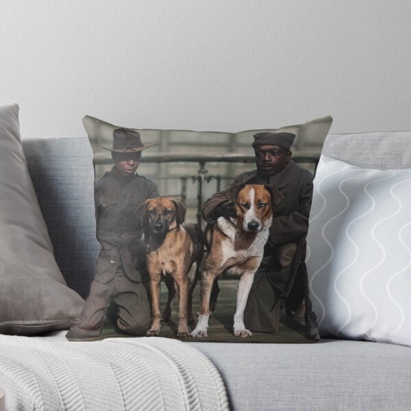 Item preview, American soldiers with dogs in WWI designed and sold by 19th Century in Color.