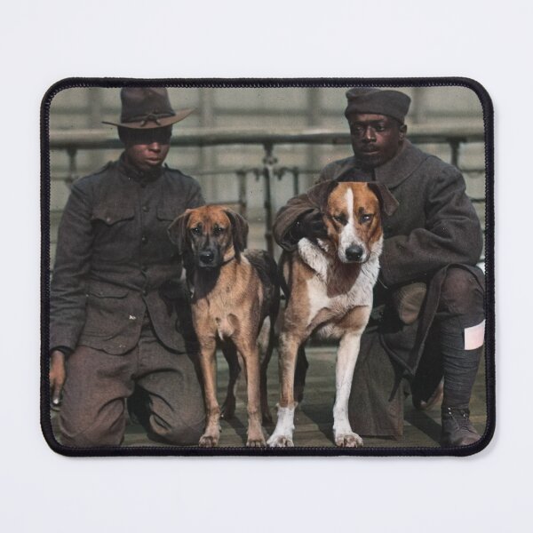 Item preview, American soldiers with dogs in WWI designed and sold by 19th Century in Color.
