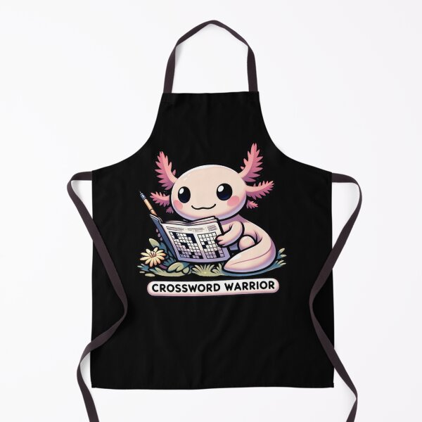Item preview, Crossword Puzzle Warrior Axolotl  designed and sold by sparsonboutique.
