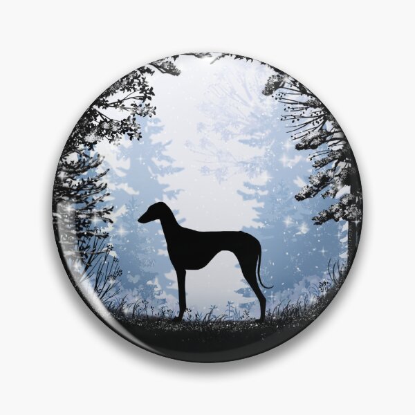 Item preview, “First Snow” Azawakh Dog designed and sold by Spinyflowerart.