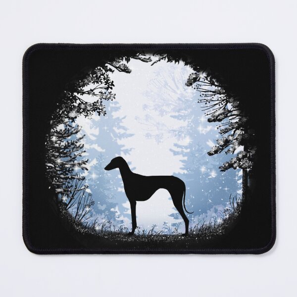 Item preview, “First Snow” Azawakh Dog designed and sold by Spinyflowerart.