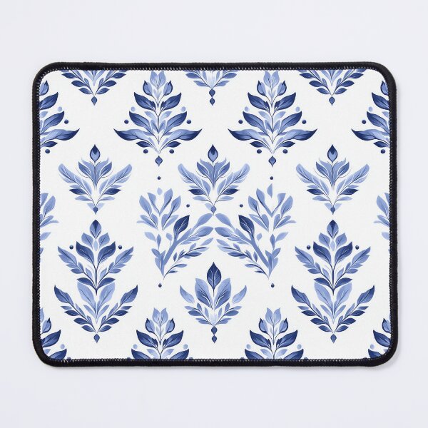 Item preview, Blue Leaves China White designed and sold by patchworkpersona.