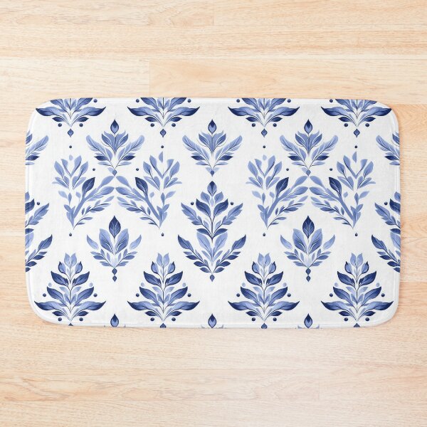 Item preview, Blue Leaves China White designed and sold by  patchworkpersona.