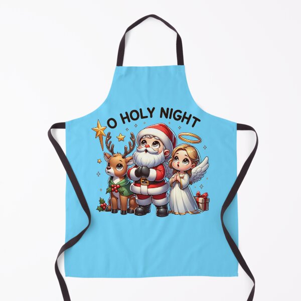 Item preview, O Holy Night Christmas Reindeer Santa Angel designed and sold by sparsonboutique.