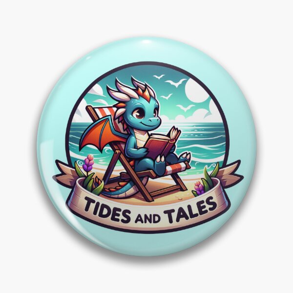 Item preview, Tides and Tales Reading Dragon Ocean designed and sold by sparsonboutique.