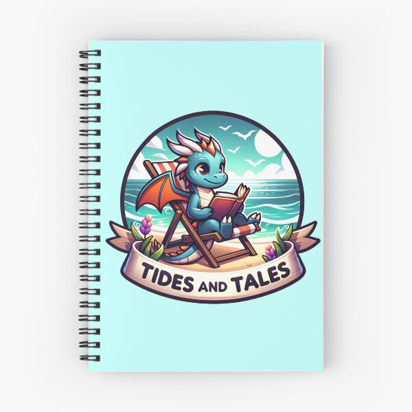 Item preview, Tides and Tales Reading Dragon Ocean designed and sold by sparsonboutique.
