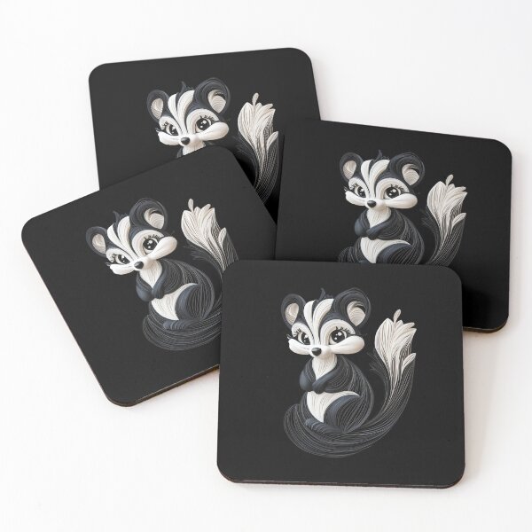 Item preview, Cute Quilled Paper Skunk designed and sold by PrintsByFrank.