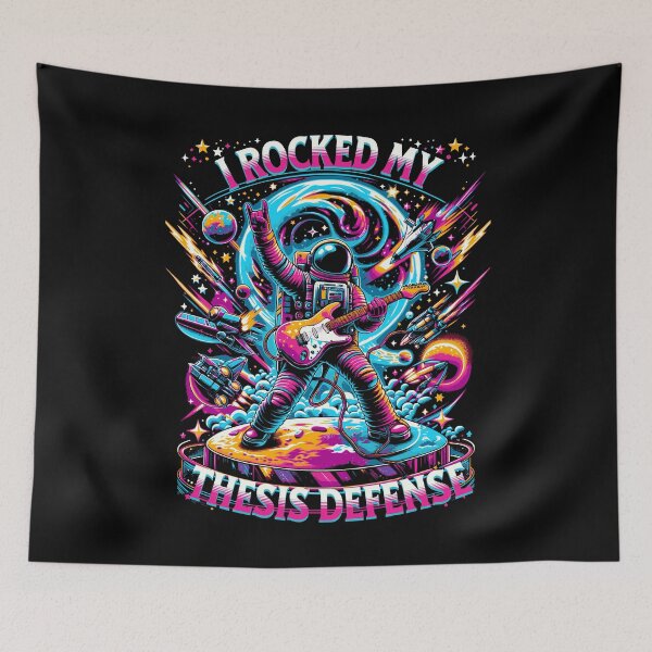 Item preview, I Rocked My Thesis Defense | Thesis Defense Present | PhD Graduation Present | Masters Degree Thesis designed and sold by jadedscientist.