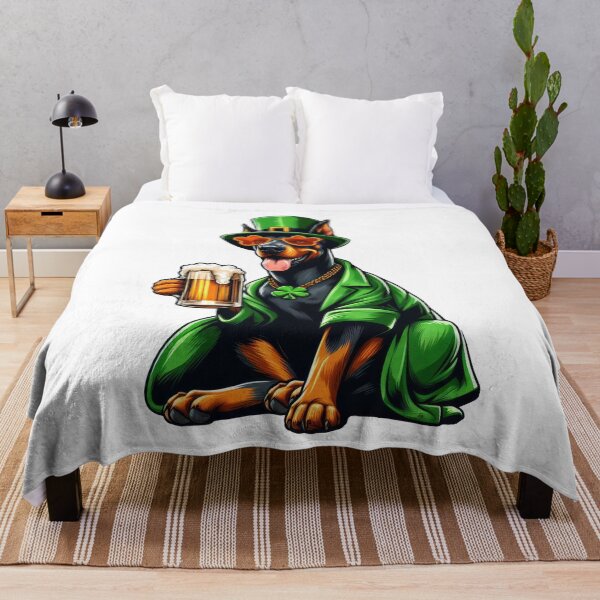Item preview, Doberman Pinscher Dog St Patrick's Day designed and sold by doodIllustrate.