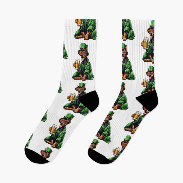 Item preview, Doberman Pinscher Dog St Patrick's Day designed and sold by doodIllustrate.