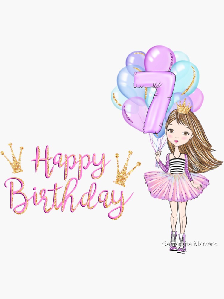 happy-7th-birthday-girl-sticker-for-sale-by-samim87-redbubble