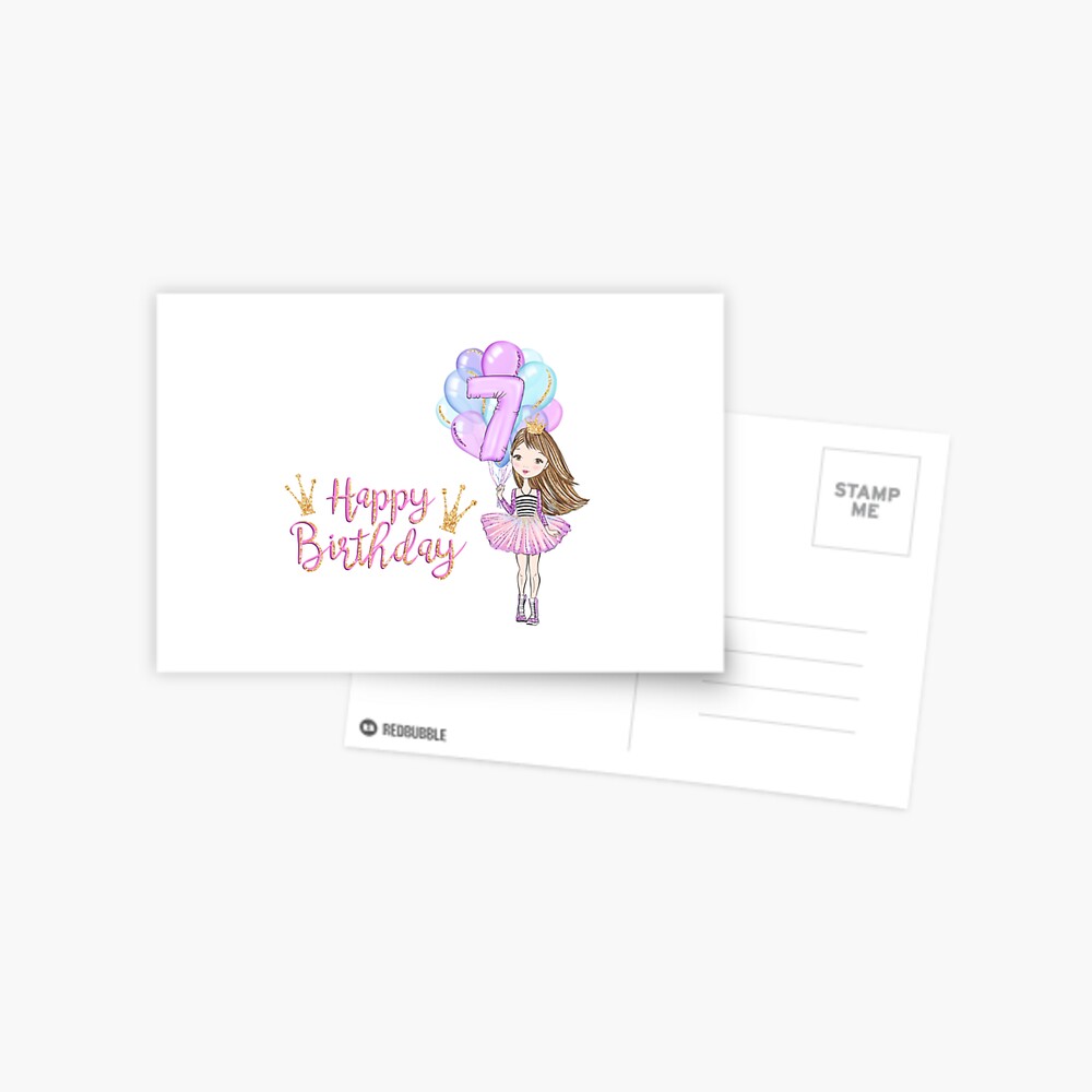 happy-7th-birthday-girl-postcard-for-sale-by-samim87-redbubble