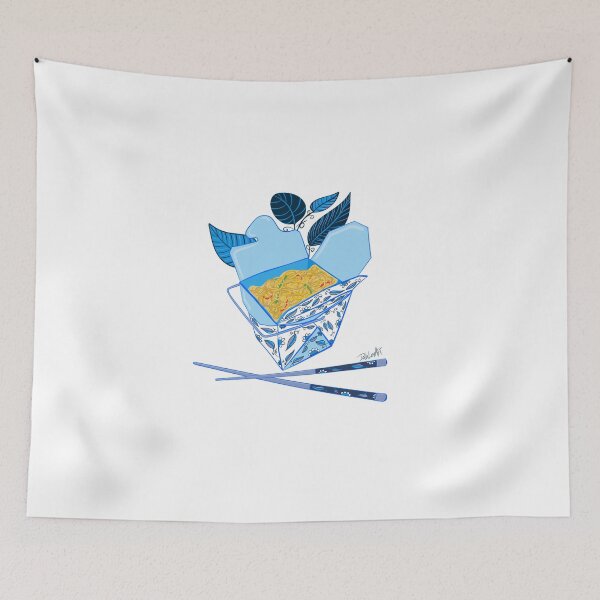 Item preview, Takeout Illustration-Blue designed and sold by deblevart.