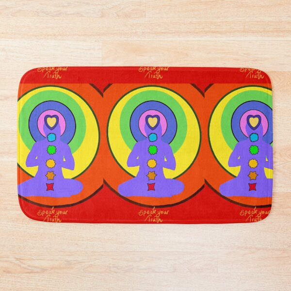Item preview, Speak your Truthl, Chakras on Human figure with Colours and Shapes designed and sold by MonicaArtist.