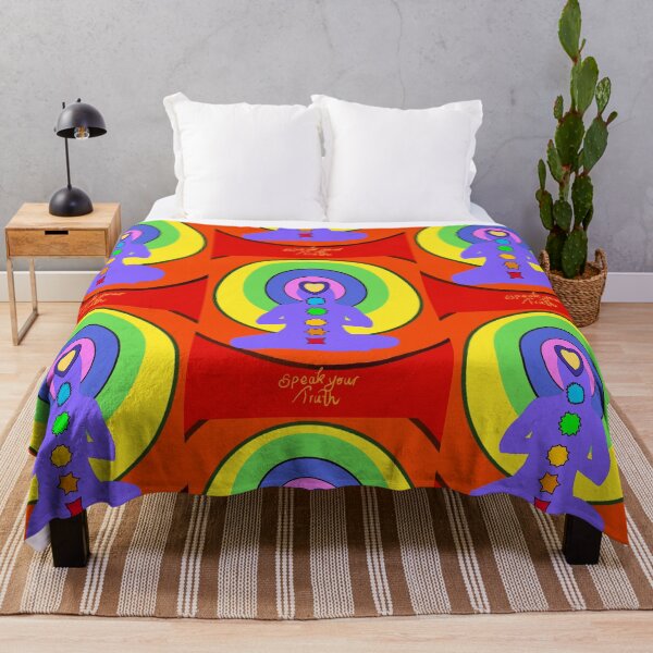 Item preview, Speak your Truthl, Chakras on Human figure with Colours and Shapes designed and sold by MonicaArtist.
