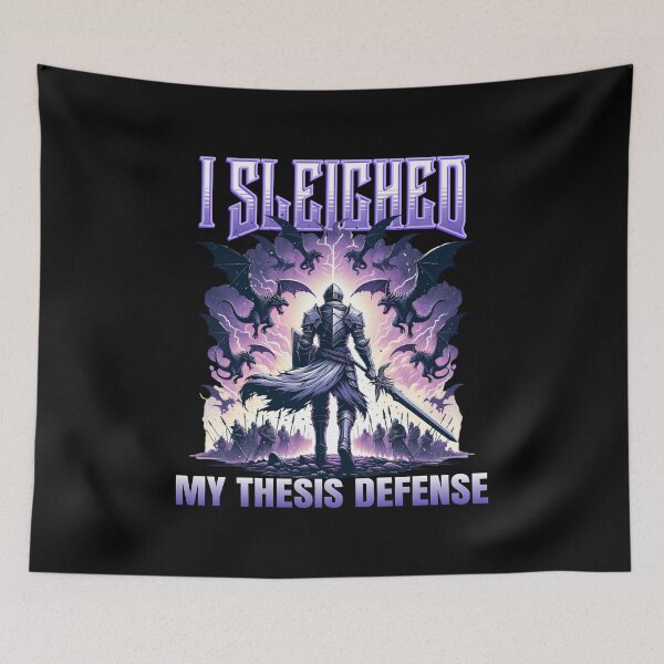 Item preview, I Sleighed My Thesis Defense | Thesis Defense Present | PhD Graduation Present | Masters Degree Thesis designed and sold by jadedscientist.