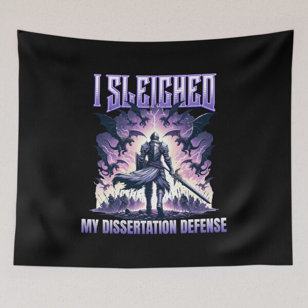 Item preview, I Sleighed My Dissertation Defense | Thesis Defense Present | PhD Graduation Present | PhD Degree Thesis designed and sold by jadedscientist.