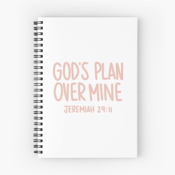 Item preview, God's Plan Over Mine Jeremiah 29:11 - Peach designed and sold by gbreshears.