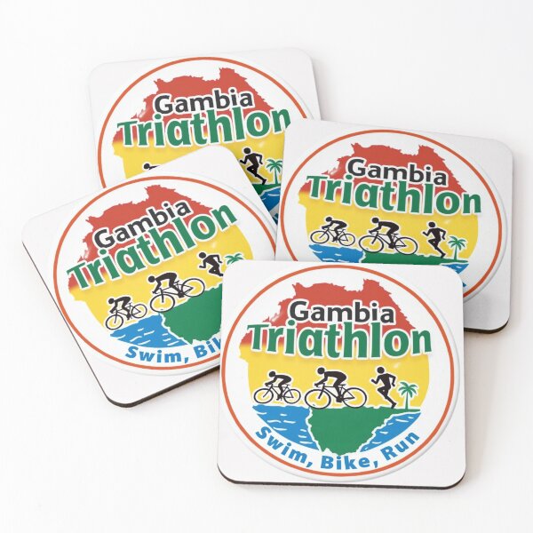 Item preview, Gambia Triathlon - Swim, Bike, Run Design designed and sold by Triathlongram.