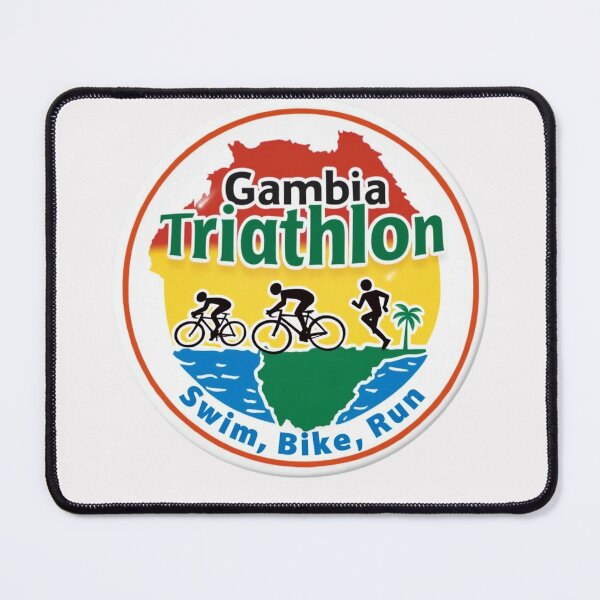 Item preview, Gambia Triathlon - Swim, Bike, Run Design designed and sold by Triathlongram.