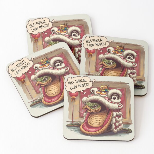 Item preview, HISS-TERICAL LION MOVES! designed and sold by bosilvercat.