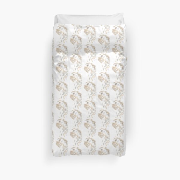 Stretched out fluffy cat Duvet Cover