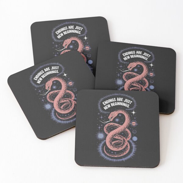 Item preview, Endings are just new beginnings. Space Snake Zodiac, Chinese New Year. designed and sold by bosilvercat.