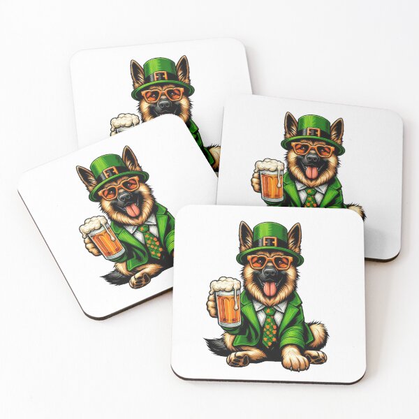 Item preview, German Shepherd Dog St Patrick's Day designed and sold by doodIllustrate.