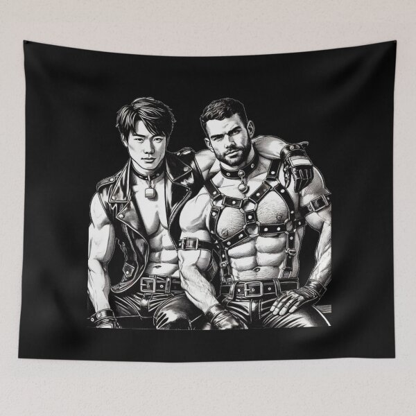Item preview, Gay Leather Daddies Tokyo Boys Leder Pride Graphic Design designed and sold by ItsAKinkThing.