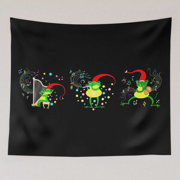 Item preview, Happy Christmas frogs  designed and sold by Shirley cute art .