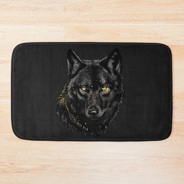 Item preview, Mystical Black Wolf Artwork designed and sold by Artbyminga.