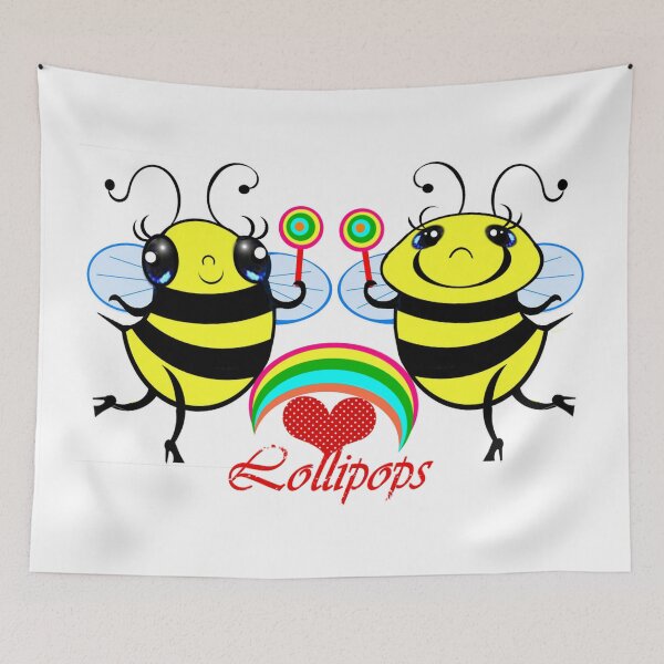 Item preview, Bees love lollipops designed and sold by Shirley cute art .